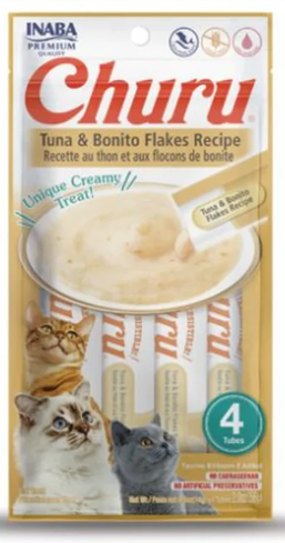Churu Tuna with Bonito Flakes Recipe 4 Sticks 56g