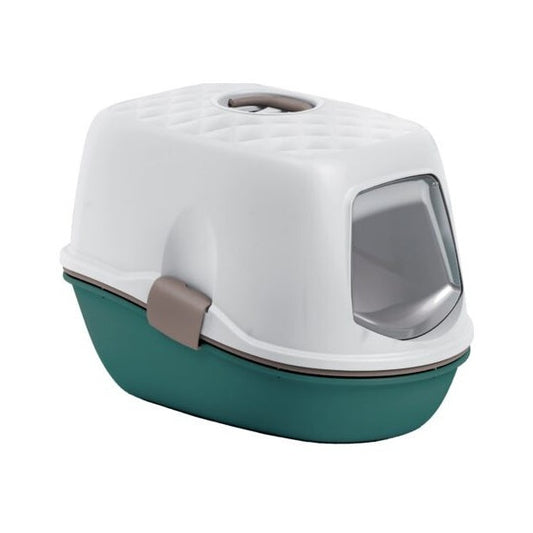 Cat Toilet Furba Top Chic Green – light dove Grey-White
