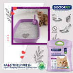 Doctor Pet Cat Litter Super Clumping MICRO Bentonite Lavender 10L