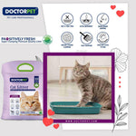 Doctor Pet Cat Litter Super Clumping MICRO Bentonite Lavender 10L