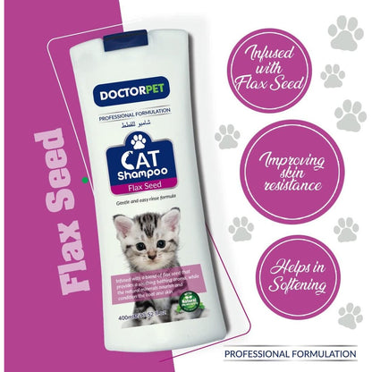 Doctor Pet Cat Shampoo Flax Seed 400ml