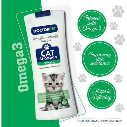 Doctor Pet Cat Shampoo Omega 3 400ml