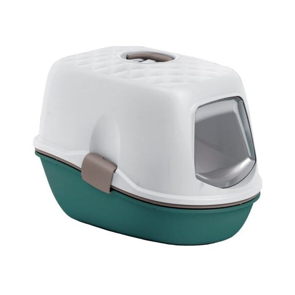 Cat Toilet Furba Top Chic Green – light dove Grey-White