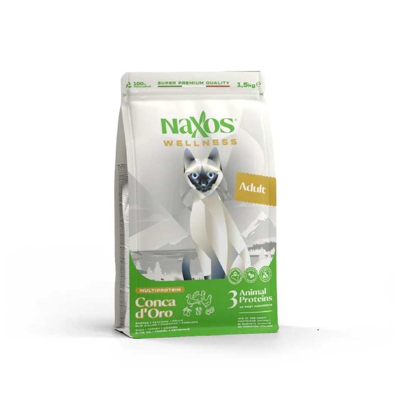 Naxos Cat ADULT Conca d`oro (Duck, Chicken, Turkey) KG. 7
