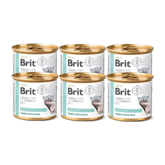 Brit GF Veterinary Diet Cat Cans Struvite 6x200 g