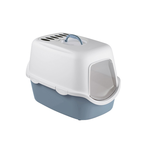 Cathy, Closed Cat Toilet Blue