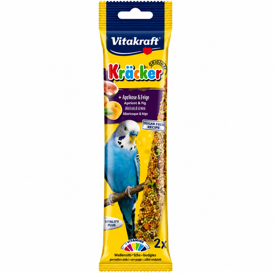Vitakraft Budgie Cracker Apricot & Fig – 2 Sticks, 60 g