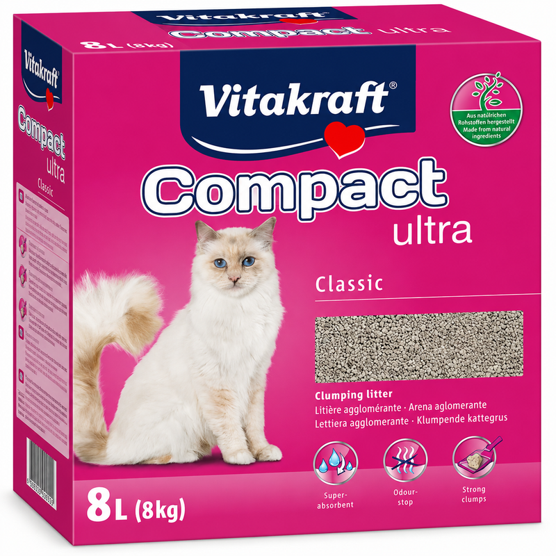 Vita Cat Compact Strong Clumping Bentonite Ultra 8kg