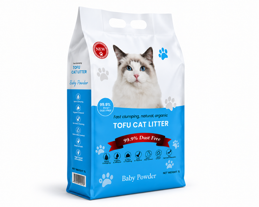 Tofu Natural Cat Litter – Baby Powder Fragrance 7L