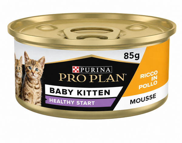 Purina Pro Plan Baby Kitten Mousse Healthy Start, Wet Cat Food, rich in Chicken, 85g