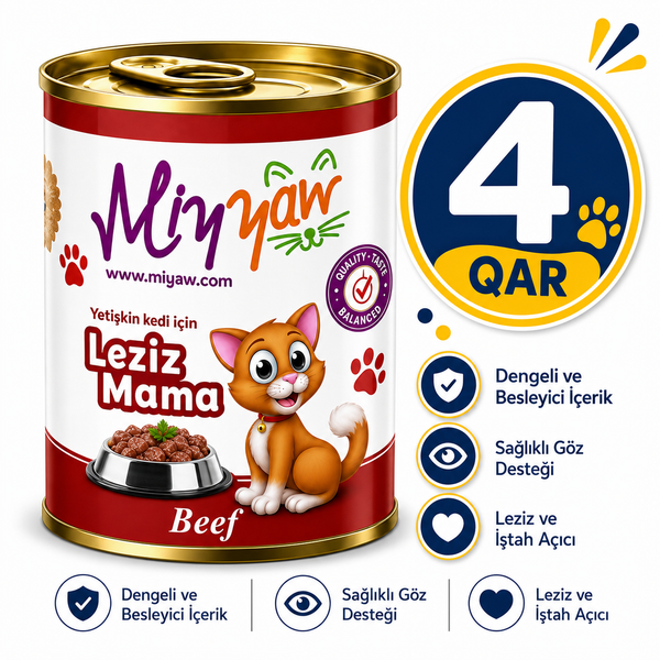 MIYYAW WET FOOD FOR ADULT CAT WITH BEEF Pate Can