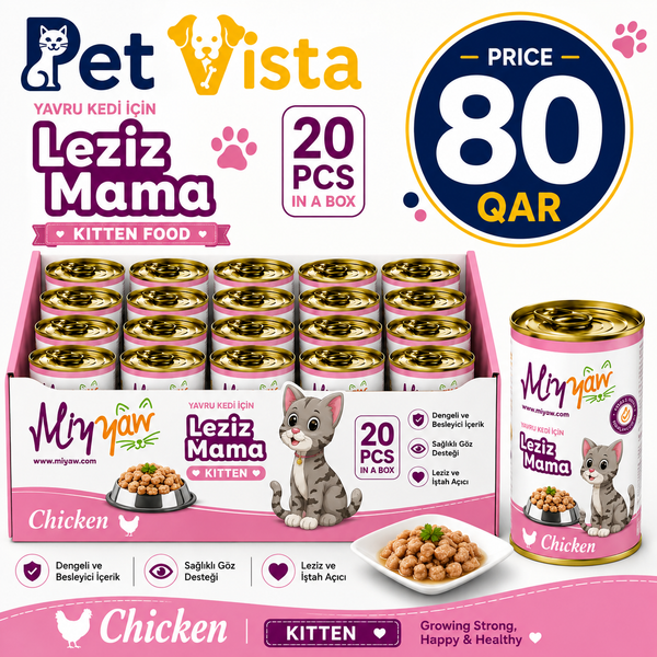 MIYYAW WET FOOD FOR KITTEN WITH CHICKEN Pate 400g x 20pcs