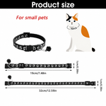 Adjustable Cat Collar - Paws Sign