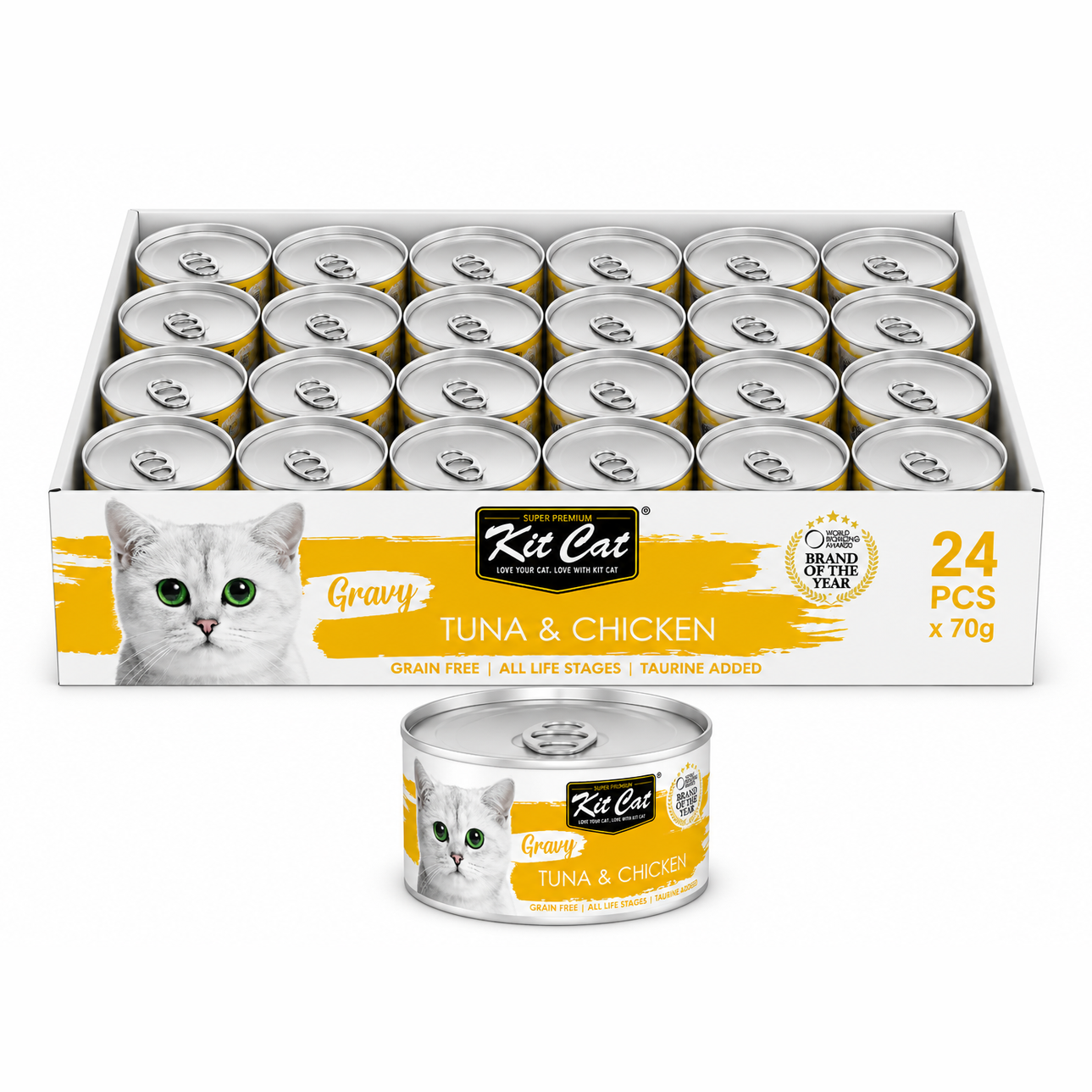 Kit Cat Gravy (Tuna & Chicken) 24x70g