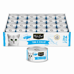 Kit Cat Deboned Tuna & Scallop Toppers 24x80g