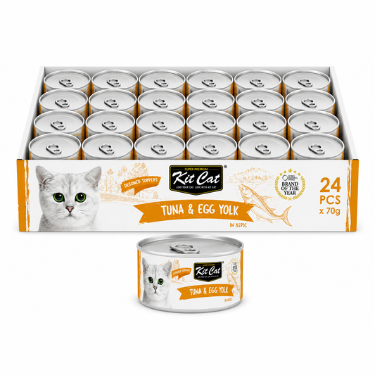 Kit Cat Deboned Tuna & Egg Yolk 24x80gr