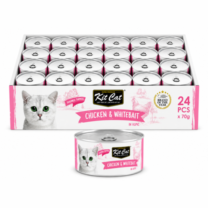 Kit Cat Deboned Chicken & Whitebait Toppers 24x80g