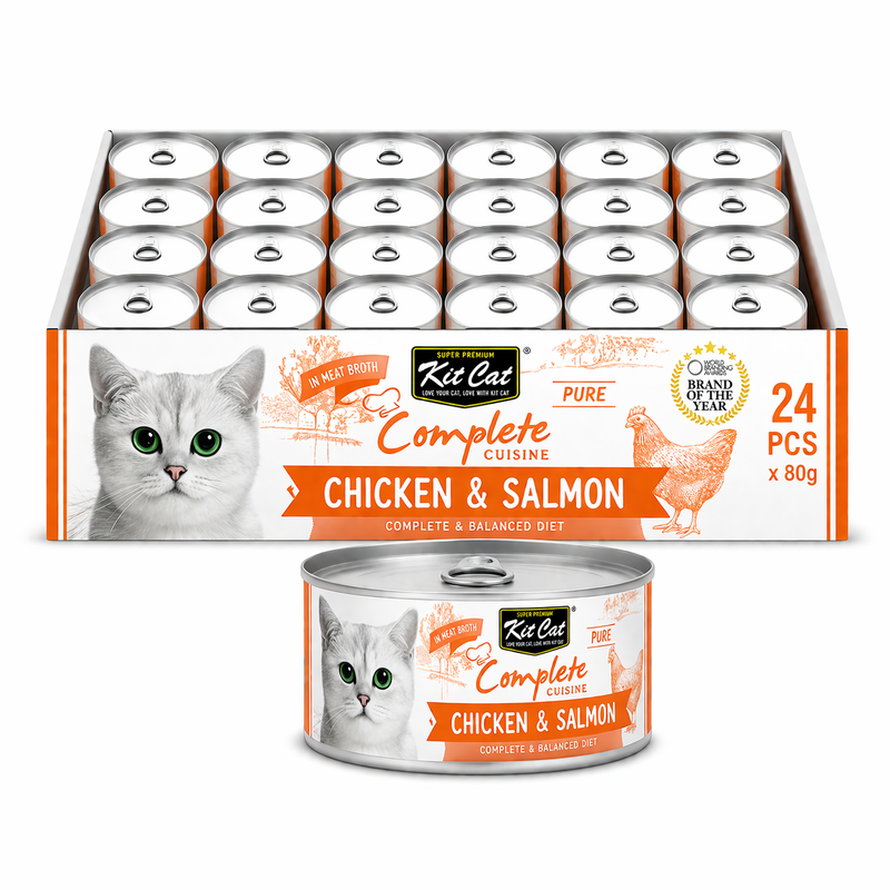 Kit Cat Complete Cuisine – Chicken & Salmon 24x70g