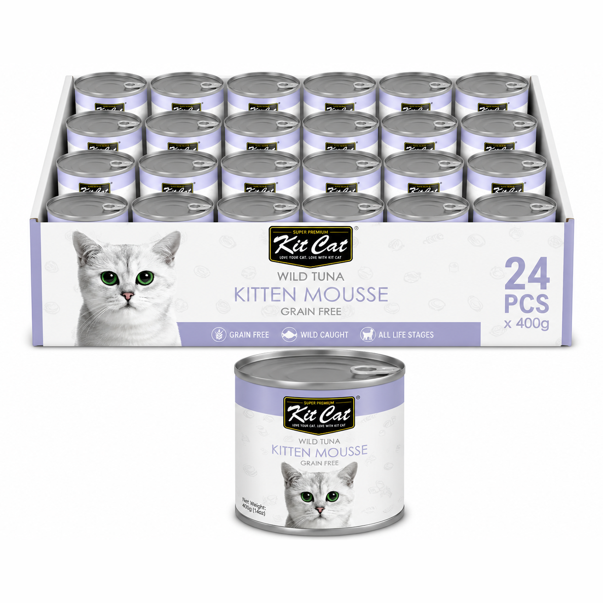 Kit Cat – Kitten Mousse 24x400g