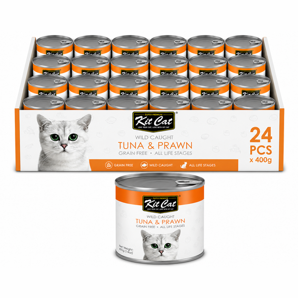 Kit Cat – Atlantic Tuna with Prawn 24x400g