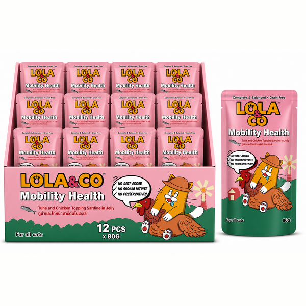 Lola & Co Mobility Health Tuna & Chicken Topping Sardine In Jelly 80gx12pcs