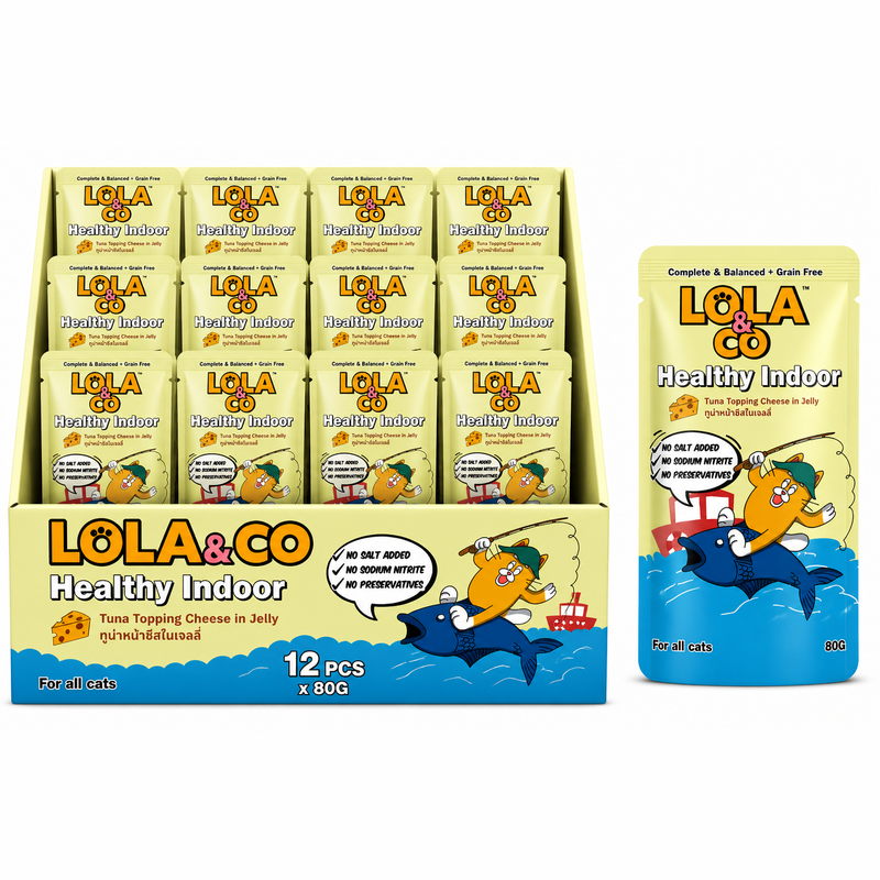 Lola & Co Healthy Indoor Tuna Topping Cheese In Jelly80gx12pcs