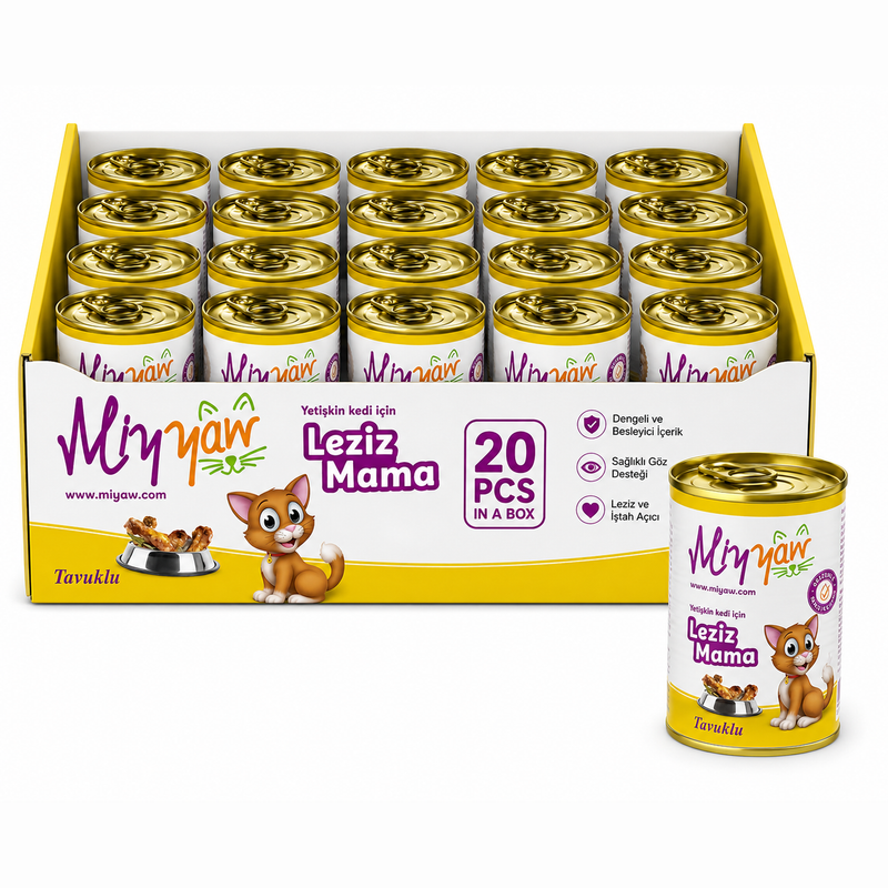 Miyyaw Chicken Pate Adult Cat Wet Food 400g x 20pcs