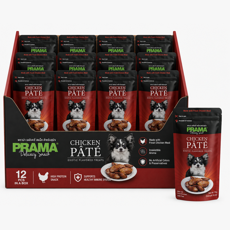 Prama Delicacy Snack Chicken Pate 70gx12pcs