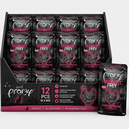 Pramy Midnight Prey CHICKEN IN MOUSSE RECIPE 80gx12pcs