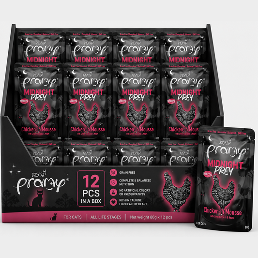 Pramy Midnight Prey CHICKEN IN MOUSSE RECIPE 80gx12pcs