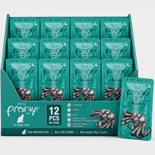 Pramy Indoor Tuna topping crab Recipe 70gx12pcs