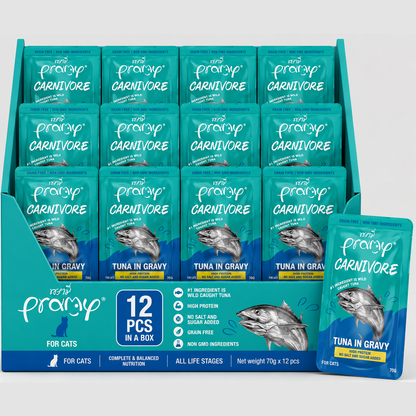 Pramy Carnivore Tuna in Gravy 70gx12pcs