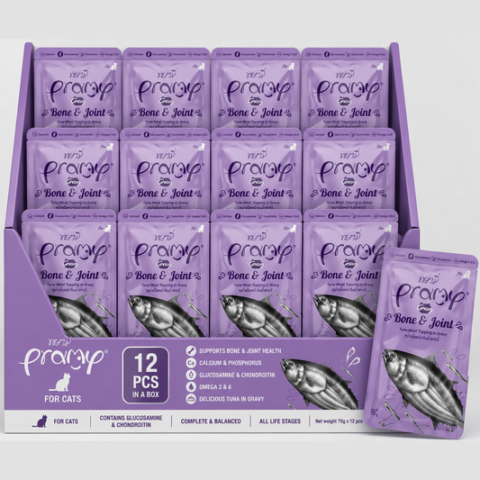 Pramy Bone & Joint Tuna topping Chicken in Shirasu Recipe 70gx12pcs