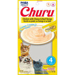 Churu Chicken with Cheese & Beef Recipe 4tubes 56g — 14gX4 Tubes