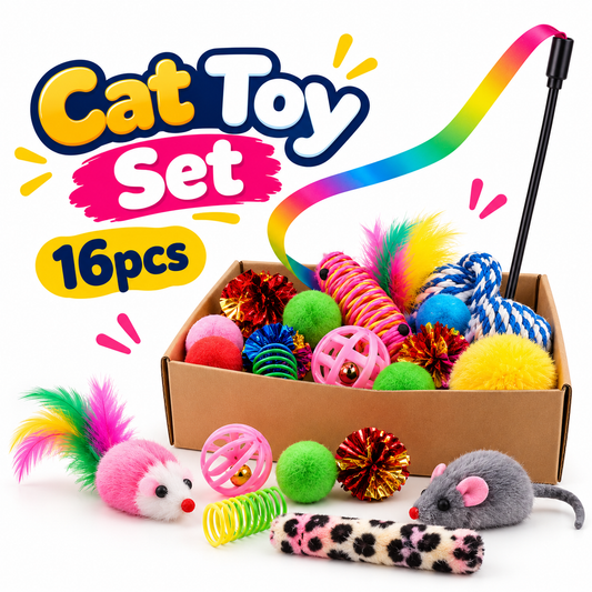 Cat Toy Gift Pack 16 pcs, Cat toy