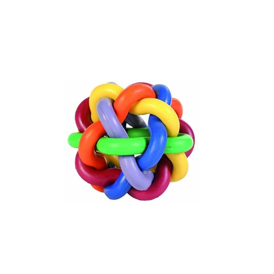 Dog Rainbow rubber toy L