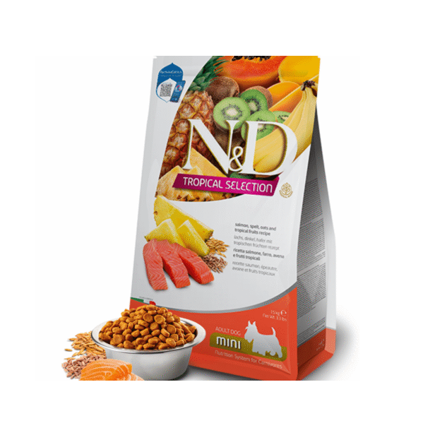 FARMINA ND TROPICAL DOG SALMON ADULT MINI 1.5kg