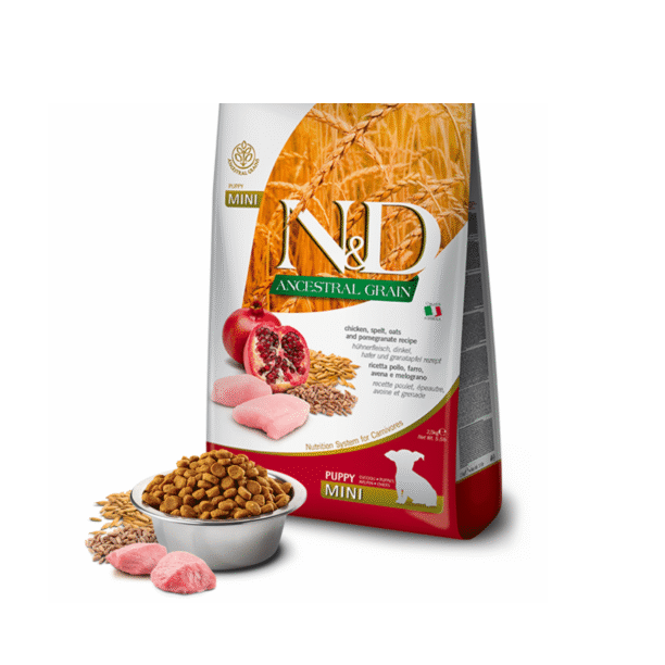 FARMINA N&D Ancestral DOG CHICKEN POMEGRANATE PUPPY MINI 2.5kg