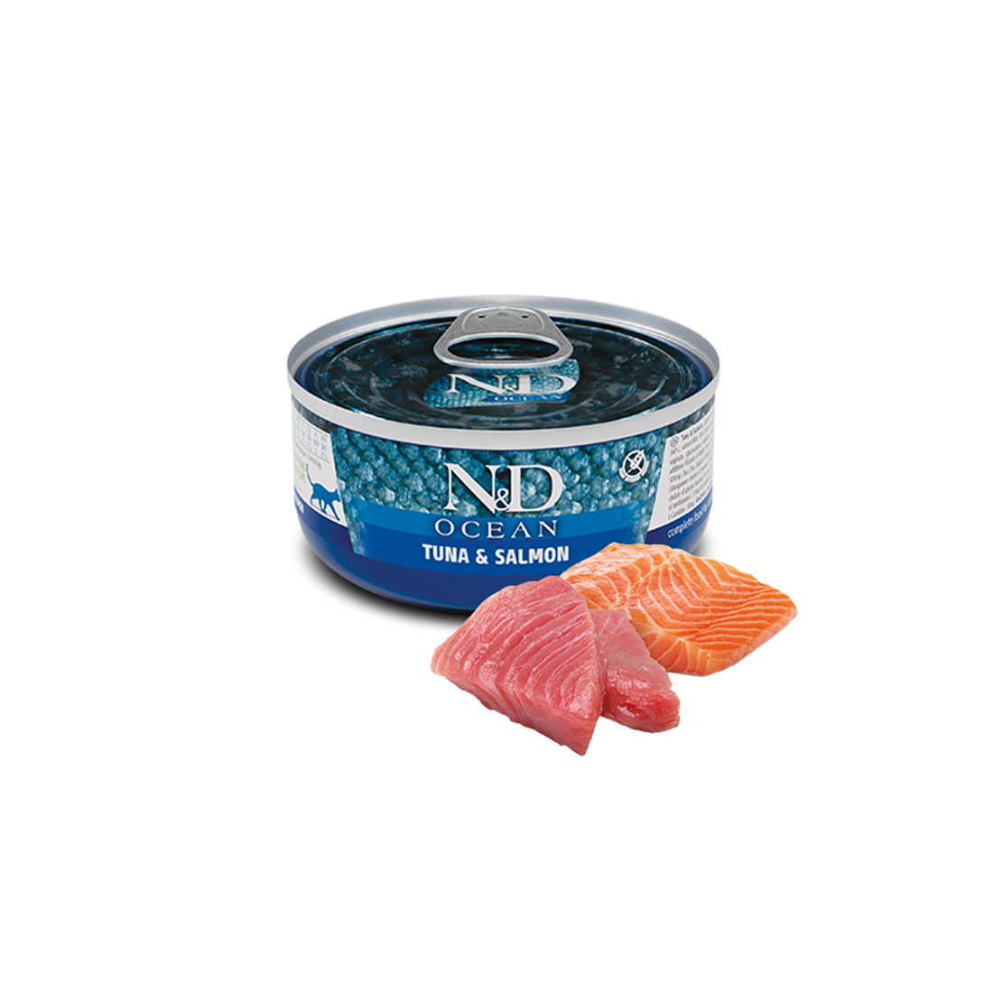 FARMINA N&D CAT OCEAN TUNA & SALMON 70g Can