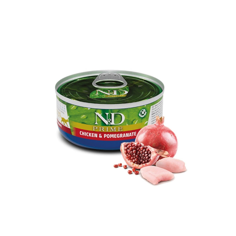 FARMINA N&D CAT PRIME CHICKEN & POMEGRANATE 70g Can
