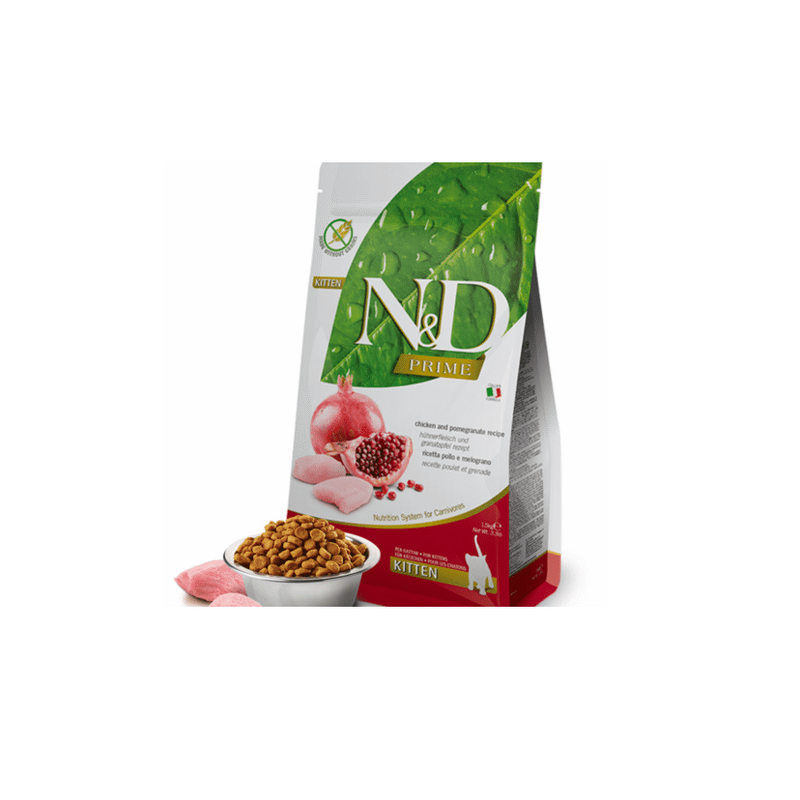 Farmina N&D Natural & delicious for Kitten cat with Chicken and pomegranet resipe10kg