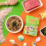 Moochie Meaty Tuna & Wakame Recipe in gravy 12x70g Pouchs