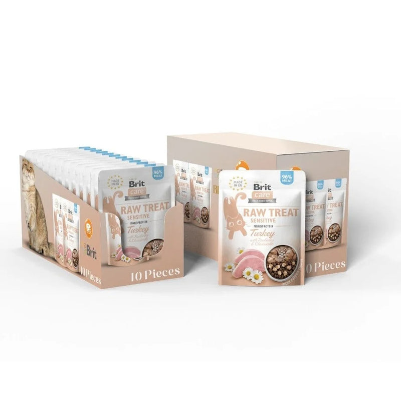 Brit RAW Treat Cat Sensitive 10x40g