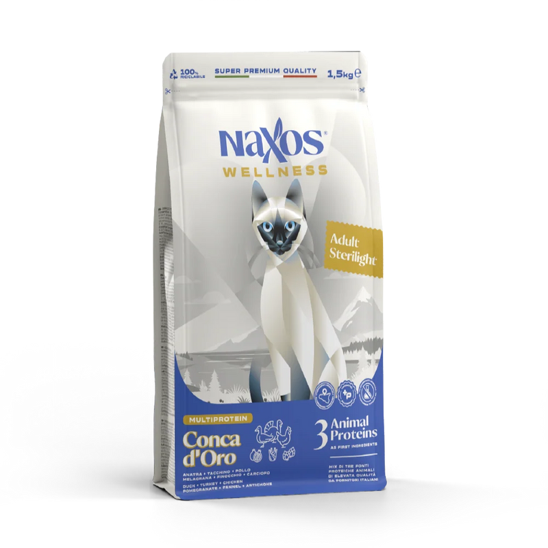 Naxos Cat STERIUGHT Conca d`oro (Duck, Chicken, Turkey) 1.5kg