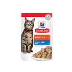 Hill's Science Plan Tender Chunks in Gravy Adult Wet Feline Food Ocean Fish (Pouches) 85GX12