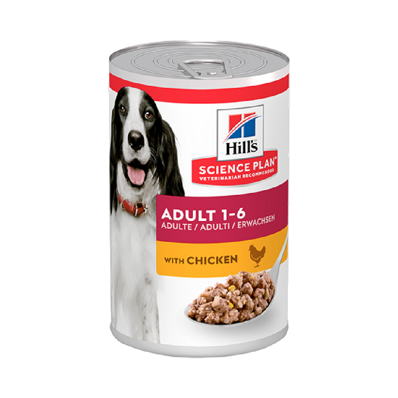 Hill's Science Plan Adult Canine Wet Food with Chicken 370gx12