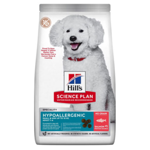 Hill’s Science Plan Hypoallergenic Small & Mini Adult Dry Canine Food with Salmon  1.5 kg