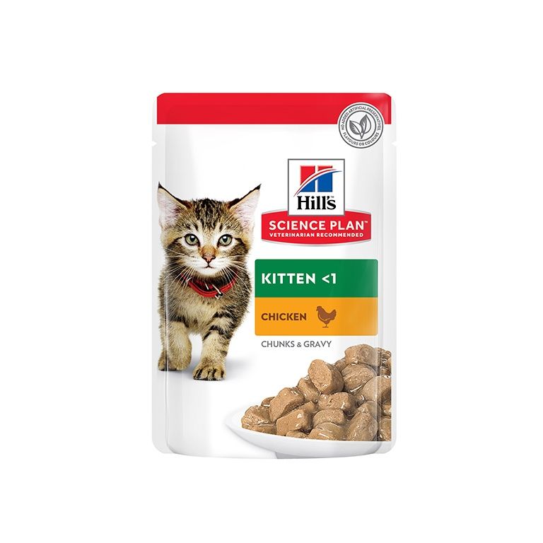 Hill's Science Plan Kitten Wet Food with Chicken (Pouches) 85gx12