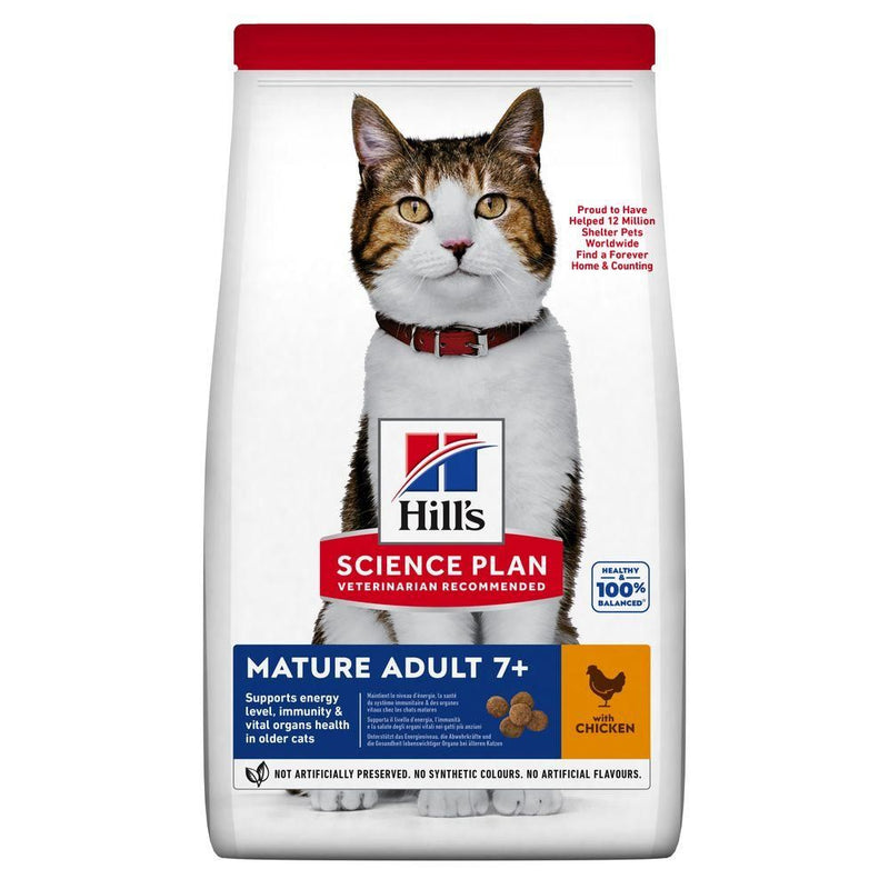 Hill’s Science Plan Mature Adult 7+ Feline Food With Chicken 1.5kg