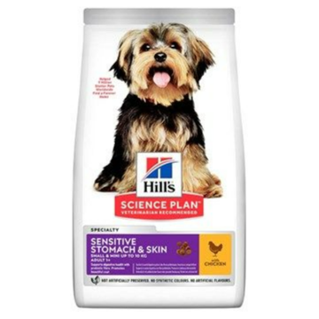 Hill’s Science Plan Sensitive Stomach & Skin Small & Medium Adult Canine Food With Chicken 2.5kg